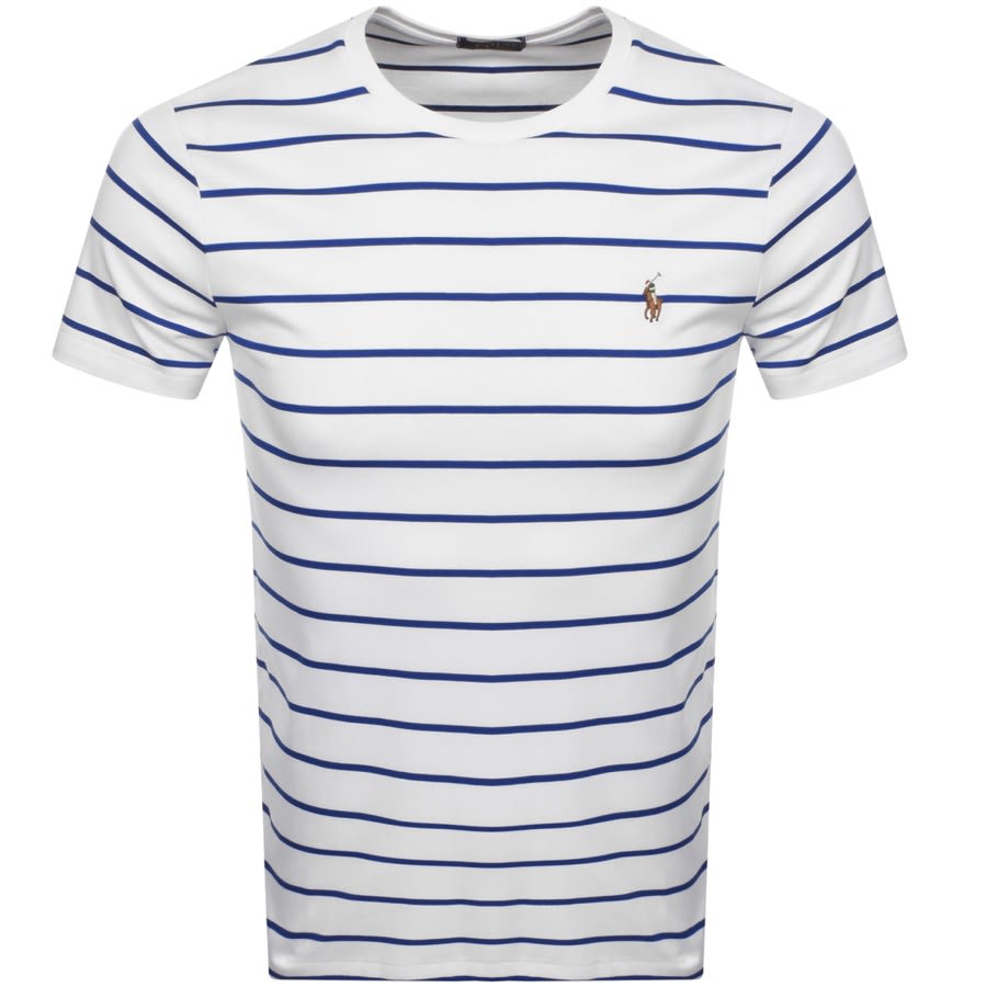 Alternative Image for ProductRalph Lauren Crew Neck Custom Slim Fit T Shirt Whi1